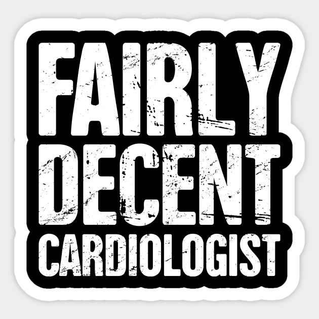 Distressed Funny Heart Doctor Cardiologist Sticker by MeatMan